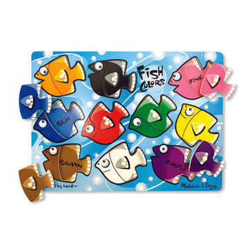 Fish Colors Mix 'n Match Peg Puzzle - 10 pieces